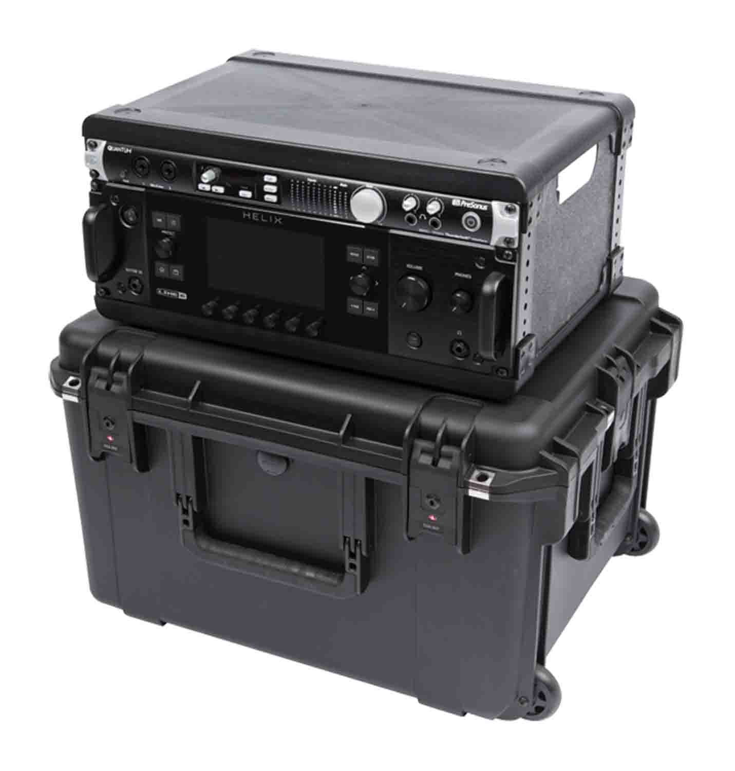 SKB Cases 3i-2217M124U iSeries Injection-Molded 13 Inch Fly Rack - 4 RU - Hollywood DJ