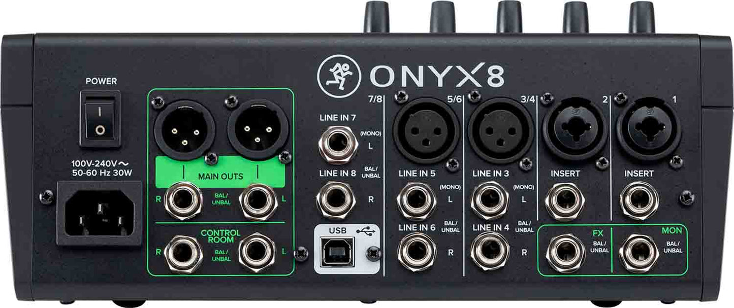 Podcast Dual MV7-K Pro Bundle with Mackie Onyx8 USB Recording Mixer and Sierra Desktop Boom Stand - Hollywood DJ