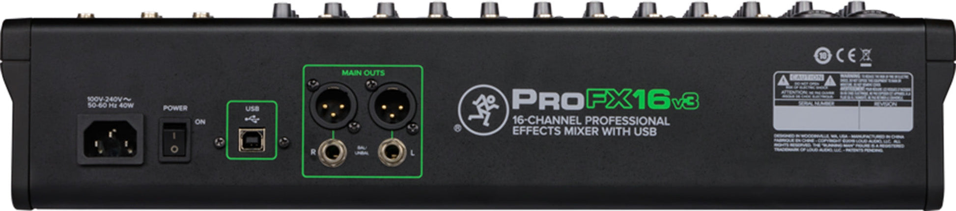 Open Box: Mackie ProFX16v3 16-Channel Professional Effects Mixer with USB - Hollywood DJ