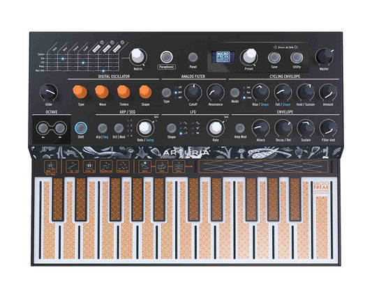 Arturia MICROFREAK Synthesizer, Hybrid Digital Analog Programmable Synthesizer - Hollywood DJ