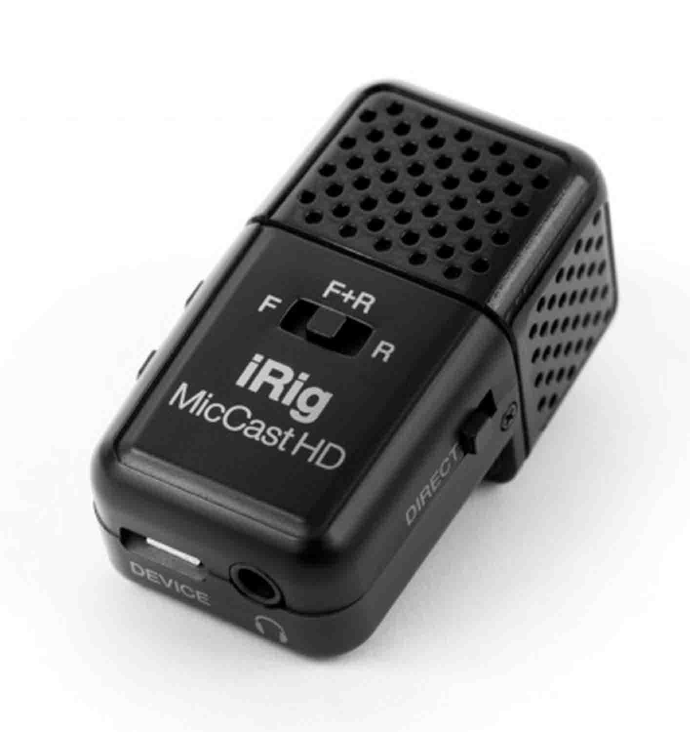 IK Multimedia iRig Mic Cast HD Podcasting Dual-Sided Digital Voice Microphone - Hollywood DJ