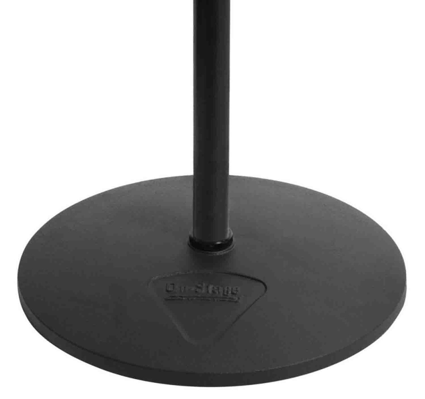 OnStage MS8312 Upper Rocker-Lug Microphone Stand with 12 Inch Low Profile Base - Black - Hollywood DJ