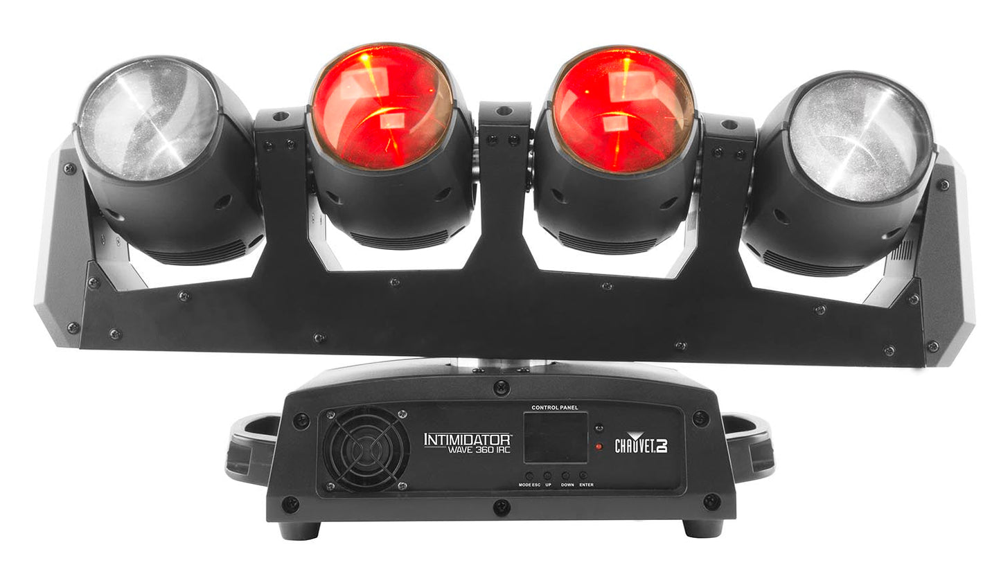 Chauvet DJ INTIMWAVE360IRC Intimidator Wave 360 IRC LED Moving Heads (4) | Stage Lights - Hollywood DJ