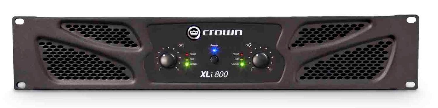 Crown XLi 800 2-channel 300W at 4ohm Power Amplifier - Hollywood DJ