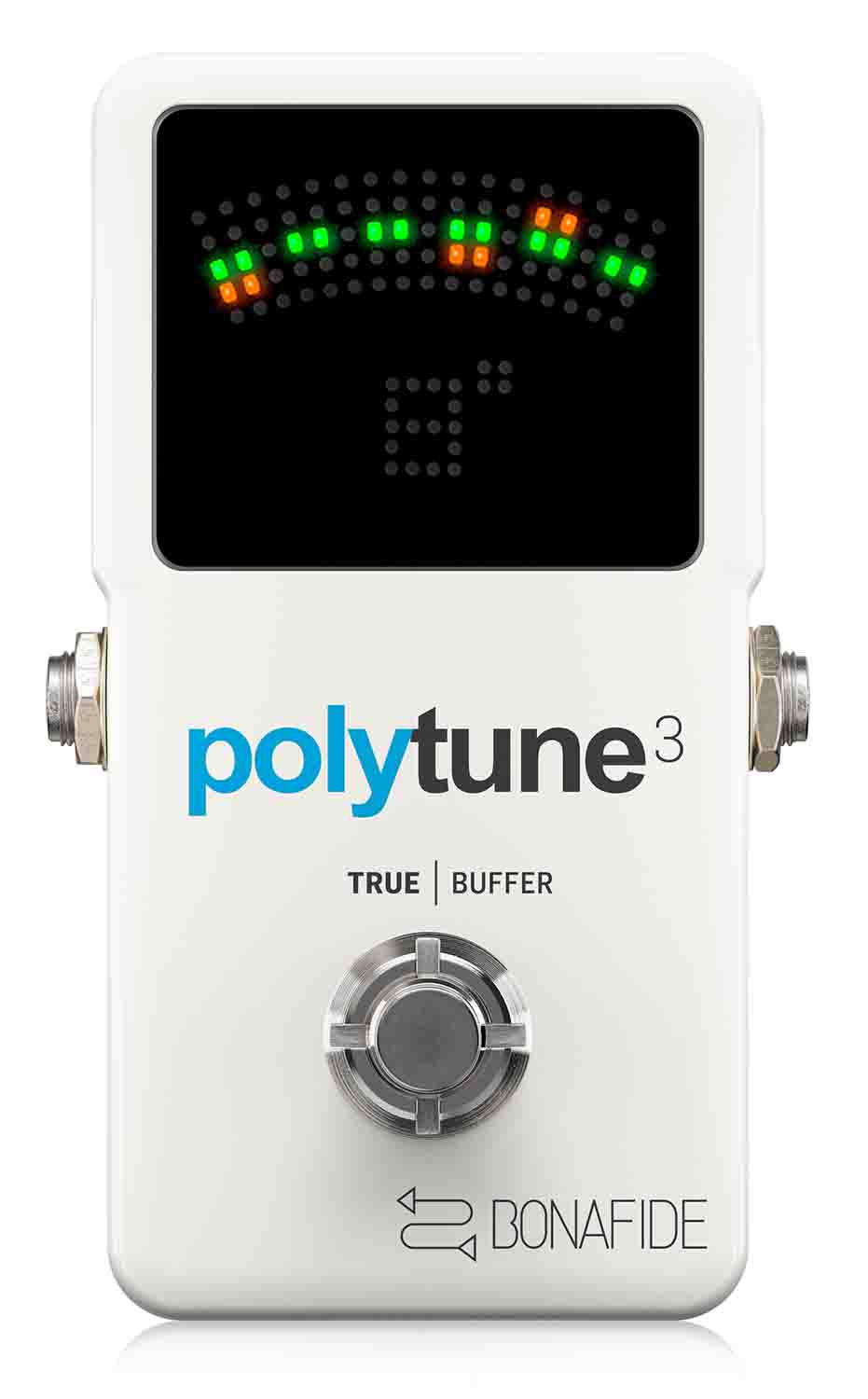 TC Electronic PolyTune 3 Polyphonic LED Guitar Tuner Pedal with Buffer - Hollywood DJ