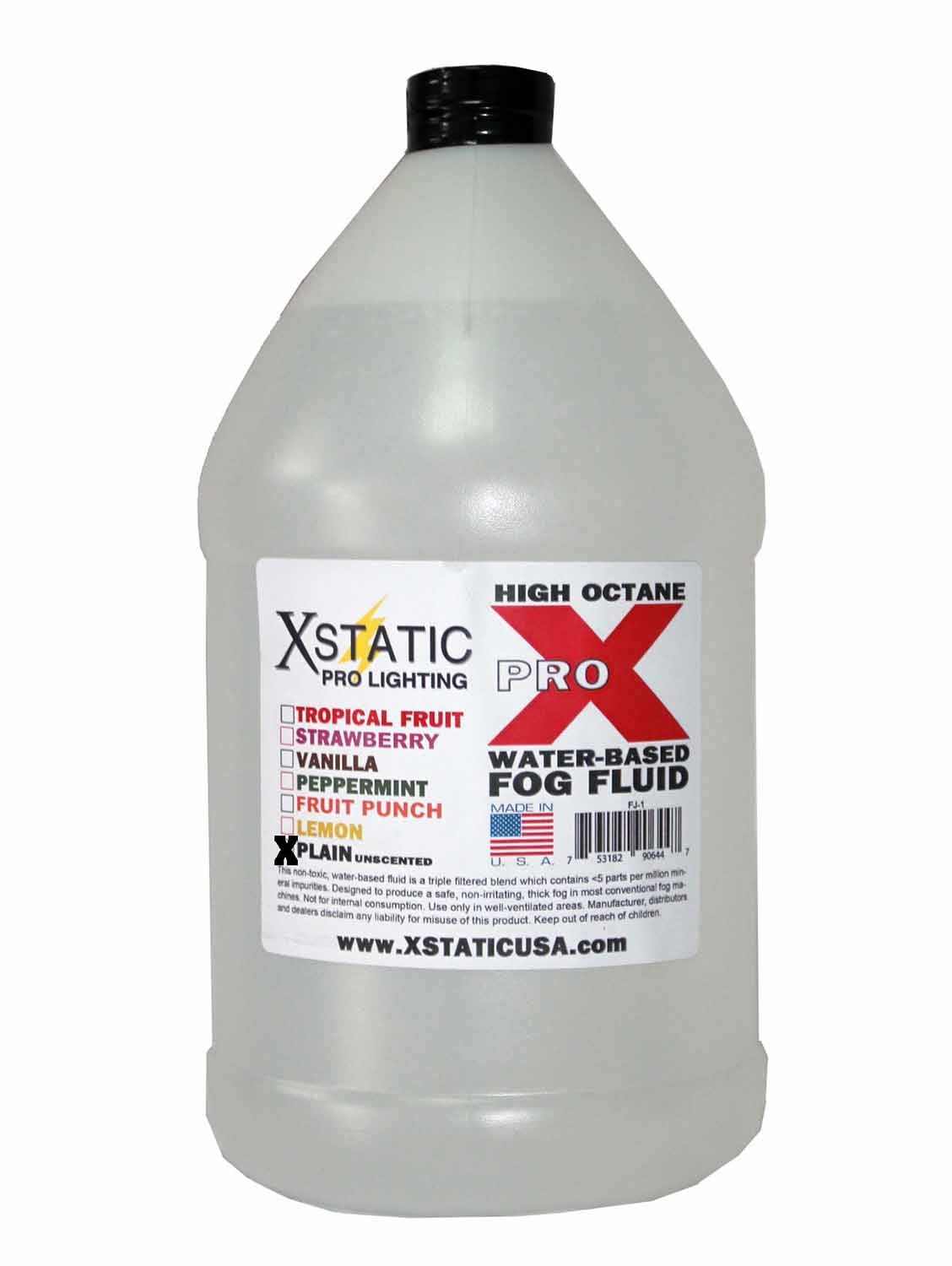 ProX FJ-1 Fog Juice Water Based UNSCENTED - Hollywood DJ