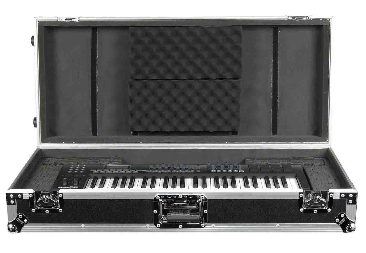 Odyssey FZKB49W 49 Note Keyboard Flight Case - Hollywood DJ