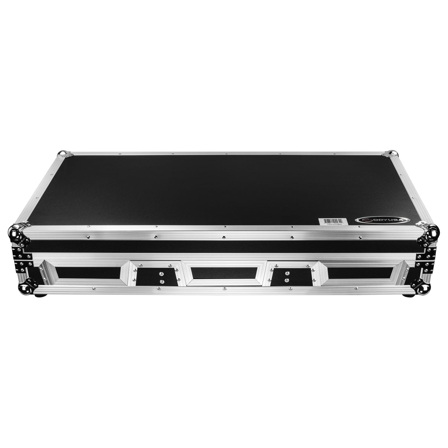 Odyssey FZGS12CDJWXD Black Extra Deep Glide Style DJ Coffin - Silver - Hollywood DJ