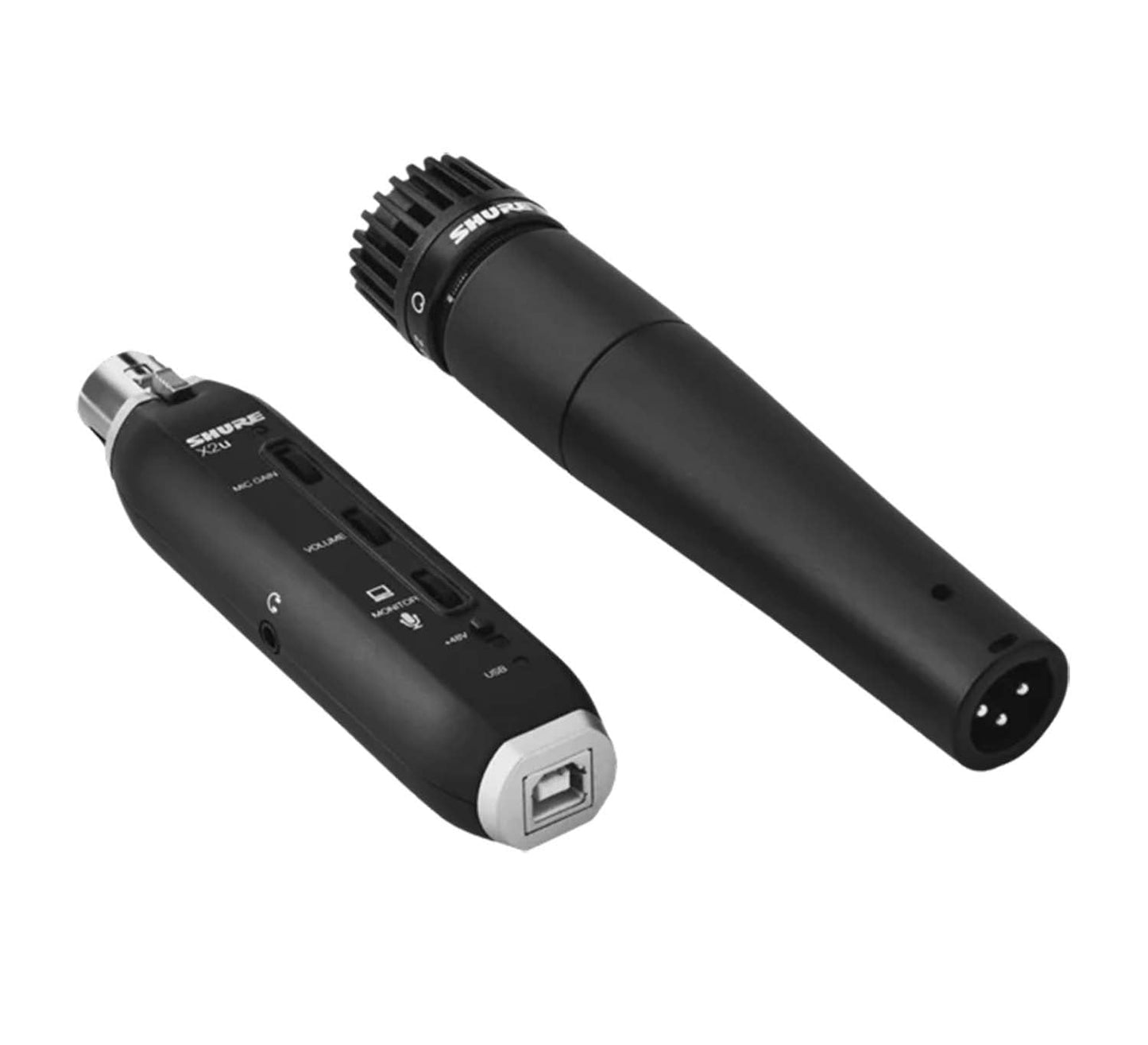 Shure SM57-X2U USB Digital Bundle with Instrument Microphone and  XLR-to-USB Adapter - Hollywood DJ