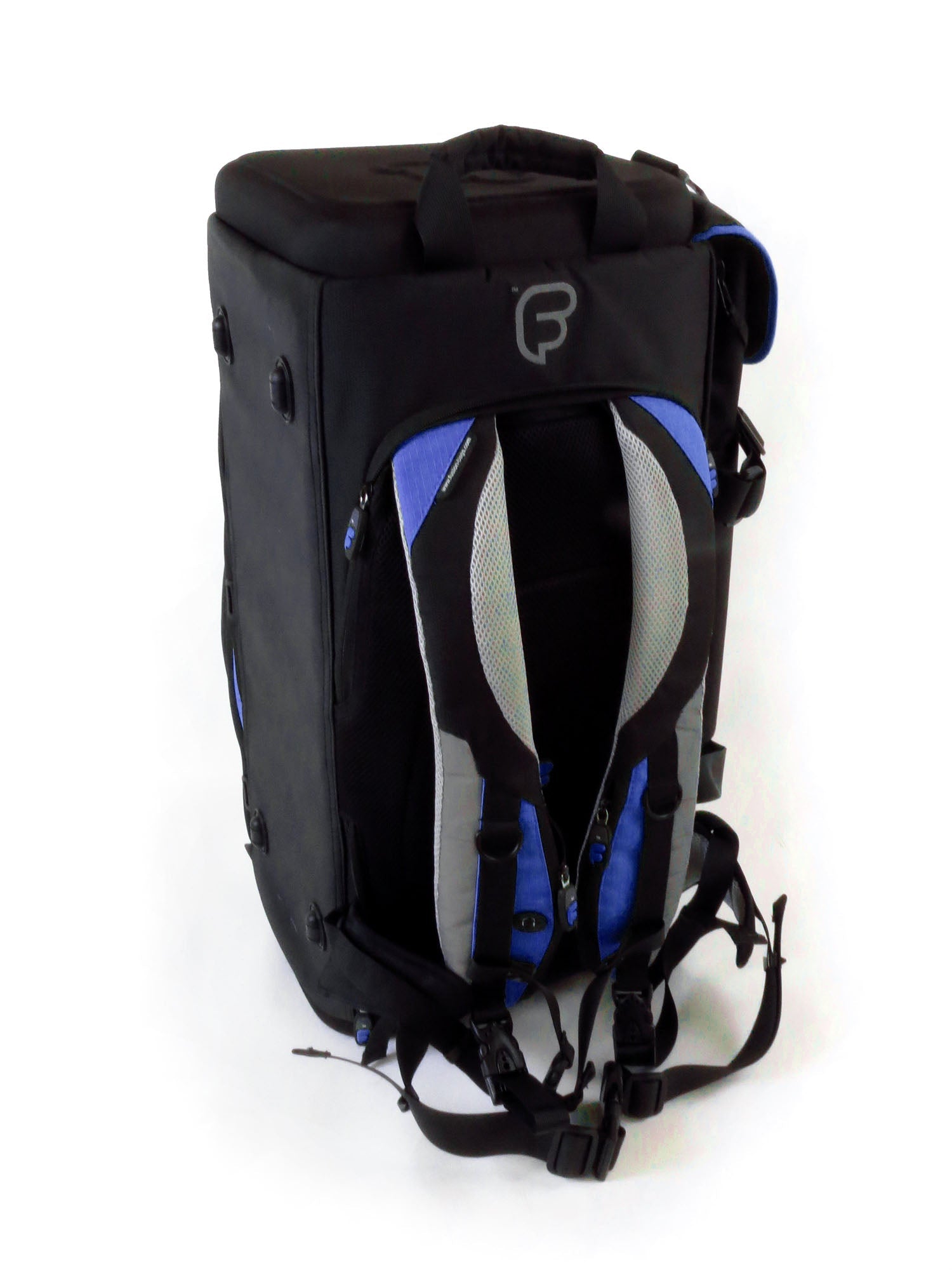 Fusion FB-PB-06-B Premium Series Triple Trumpet Gig Bag (Black/Blue) - Hollywood DJ