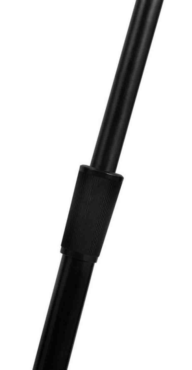 OnStage MS8312 Upper Rocker-Lug Microphone Stand with 12 Inch Low Profile Base - Black - Hollywood DJ