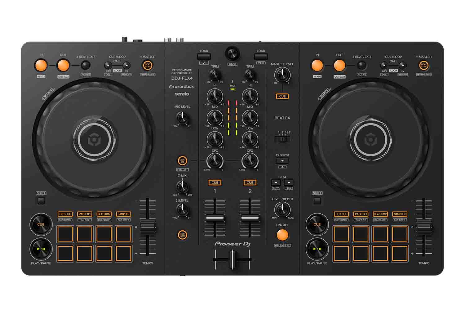 Pioneer DJ DDJ-FLX4 CLUB LIGHT Package 01 with Speakers, Stands and Headphones - Hollywood DJ