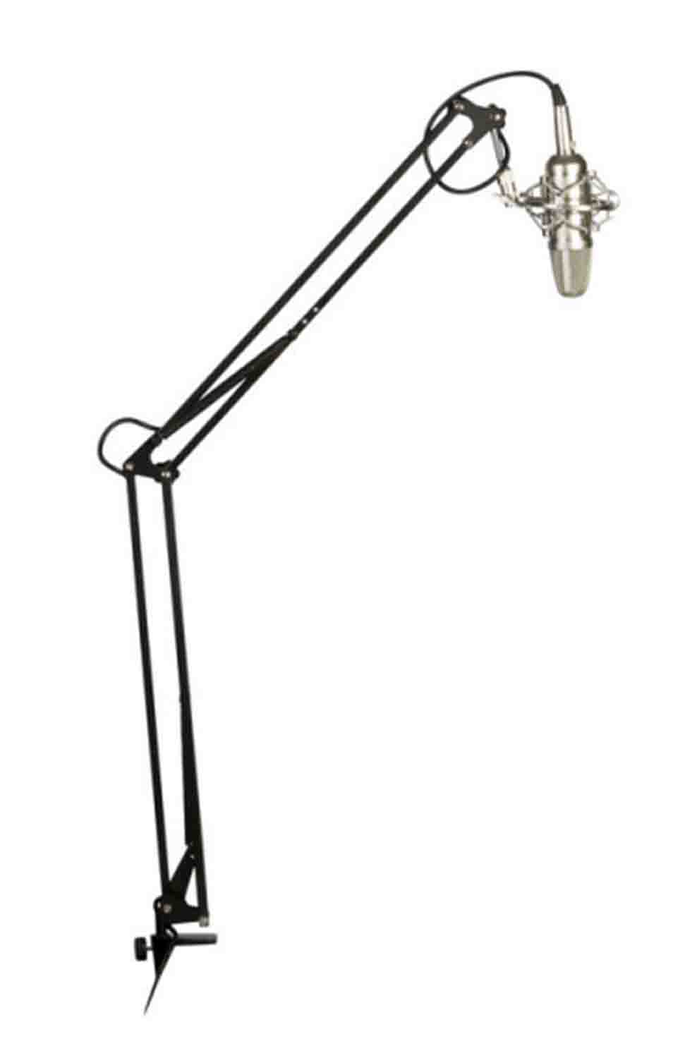 OnStage MBS5000 Broadcast/Webcast Boom Arm with XLR Cable - Hollywood DJ
