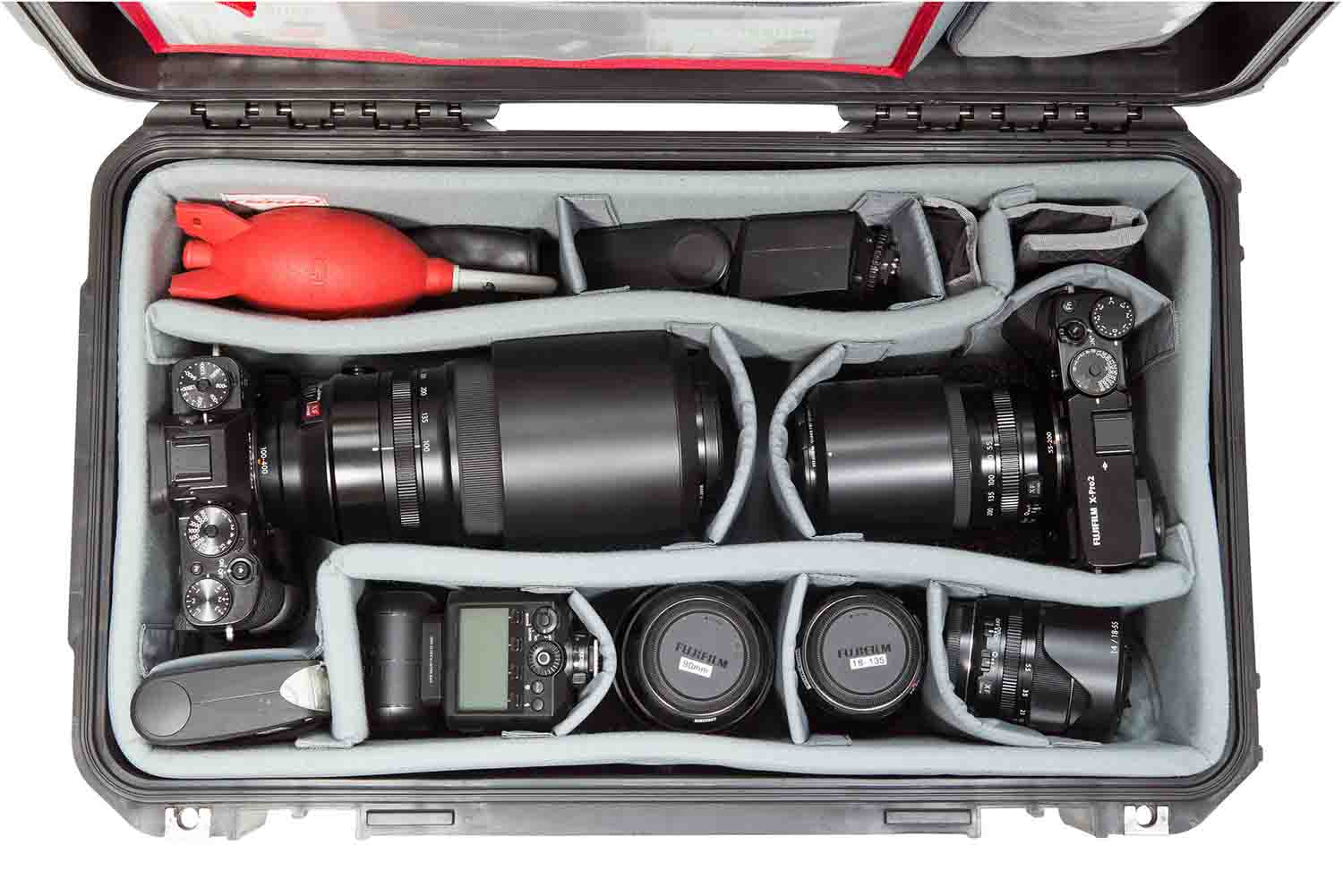 SKB Cases 3i-2011-7DT iSeries 2011-7 Case with Think Tank Photo Dividers & Lid Foam - Black - Hollywood DJ