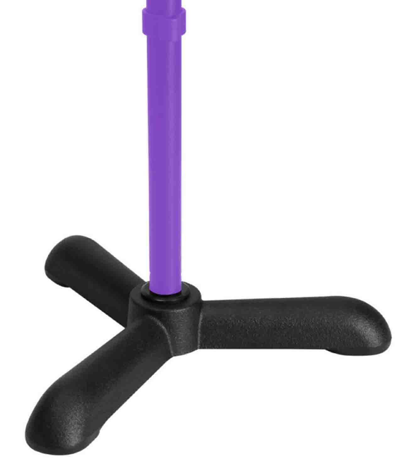 On Stage BA7311 Sand-Cast Tripod Microphone Stand Base with M20 Threading - Black - Hollywood DJ
