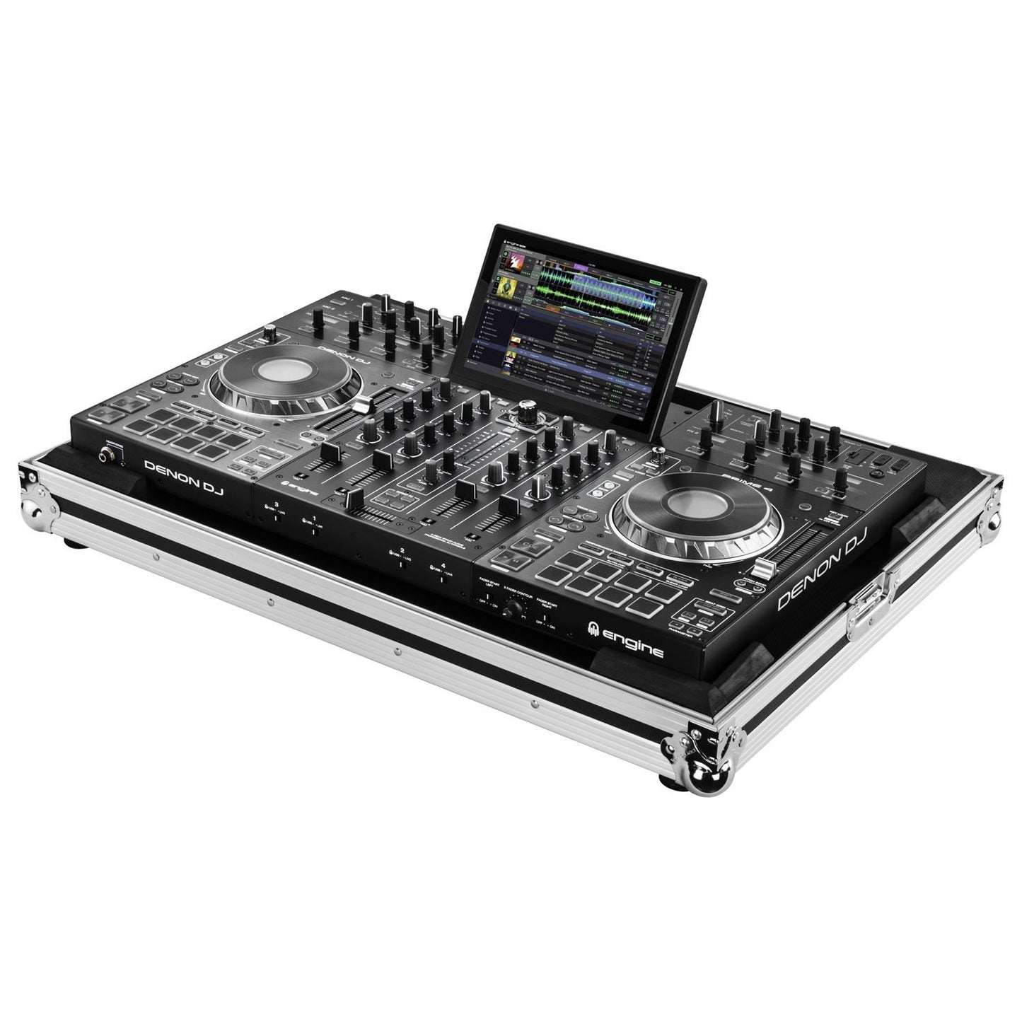 B-Stock: Odyssey FZDNPRIME4 Low Profile Flight Case for Denon Prime 4 Standalone DJ System - Hollywood DJ