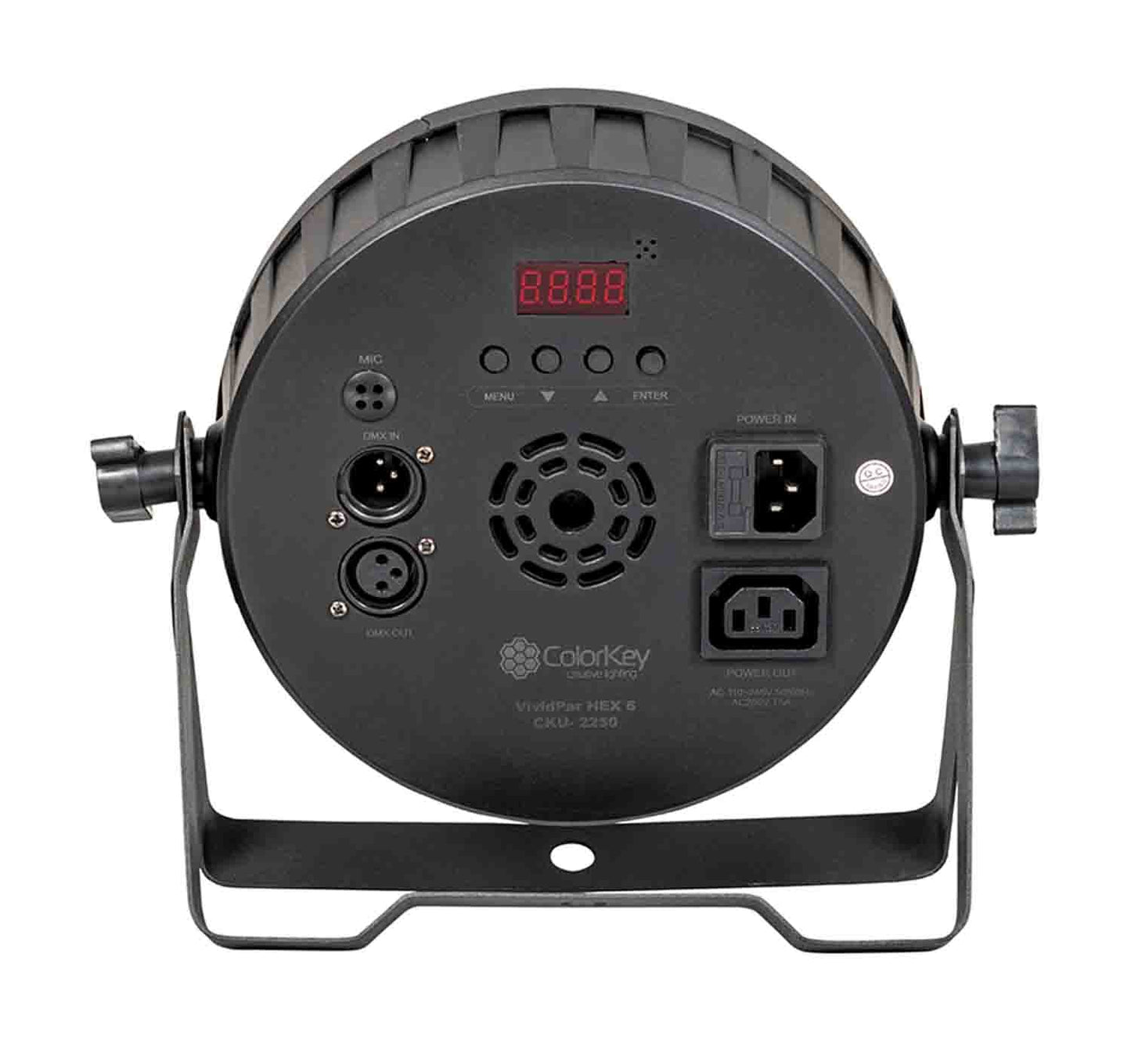 B-Stock: ColorKey CKU-2250 VividPar Hex 6, Hex-Colored RGBAW+UV LED Wash Light - Hollywood DJ