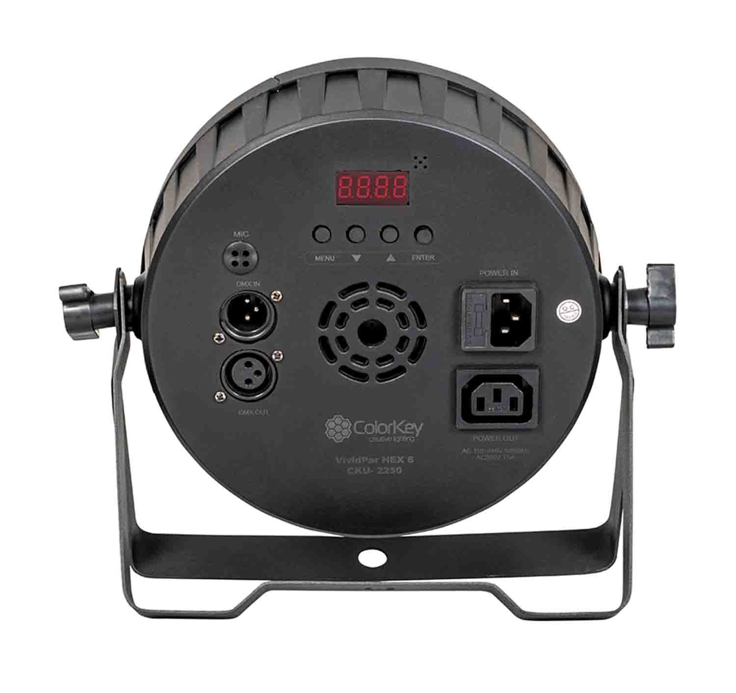 B-Stock: ColorKey CKU-2250 VividPar Hex 6, Hex-Colored RGBAW+UV LED Wash Light - Hollywood DJ