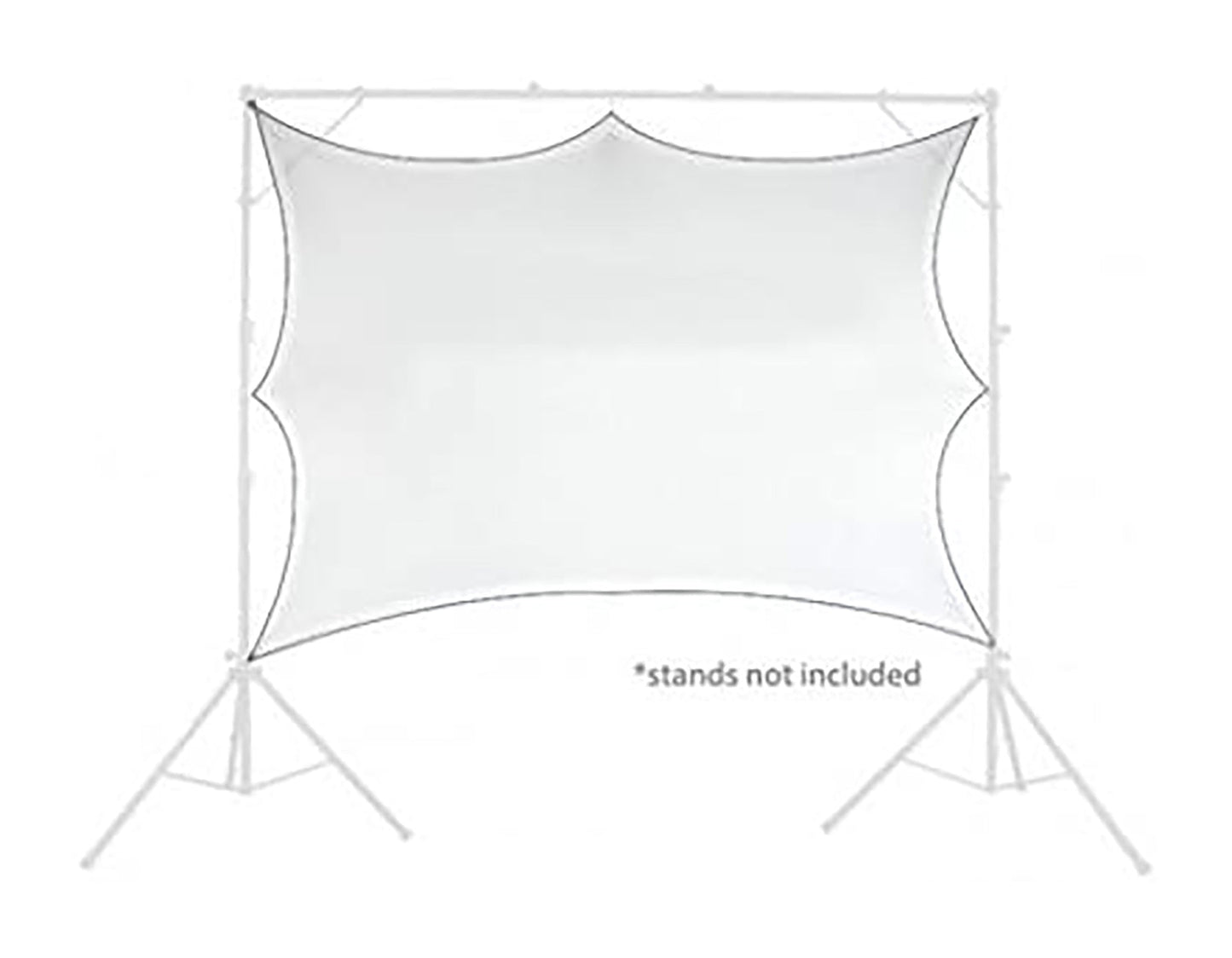 Scrim King SS-SCRN57W, 5×7 Foot Backdrop Screen - White - Hollywood DJ