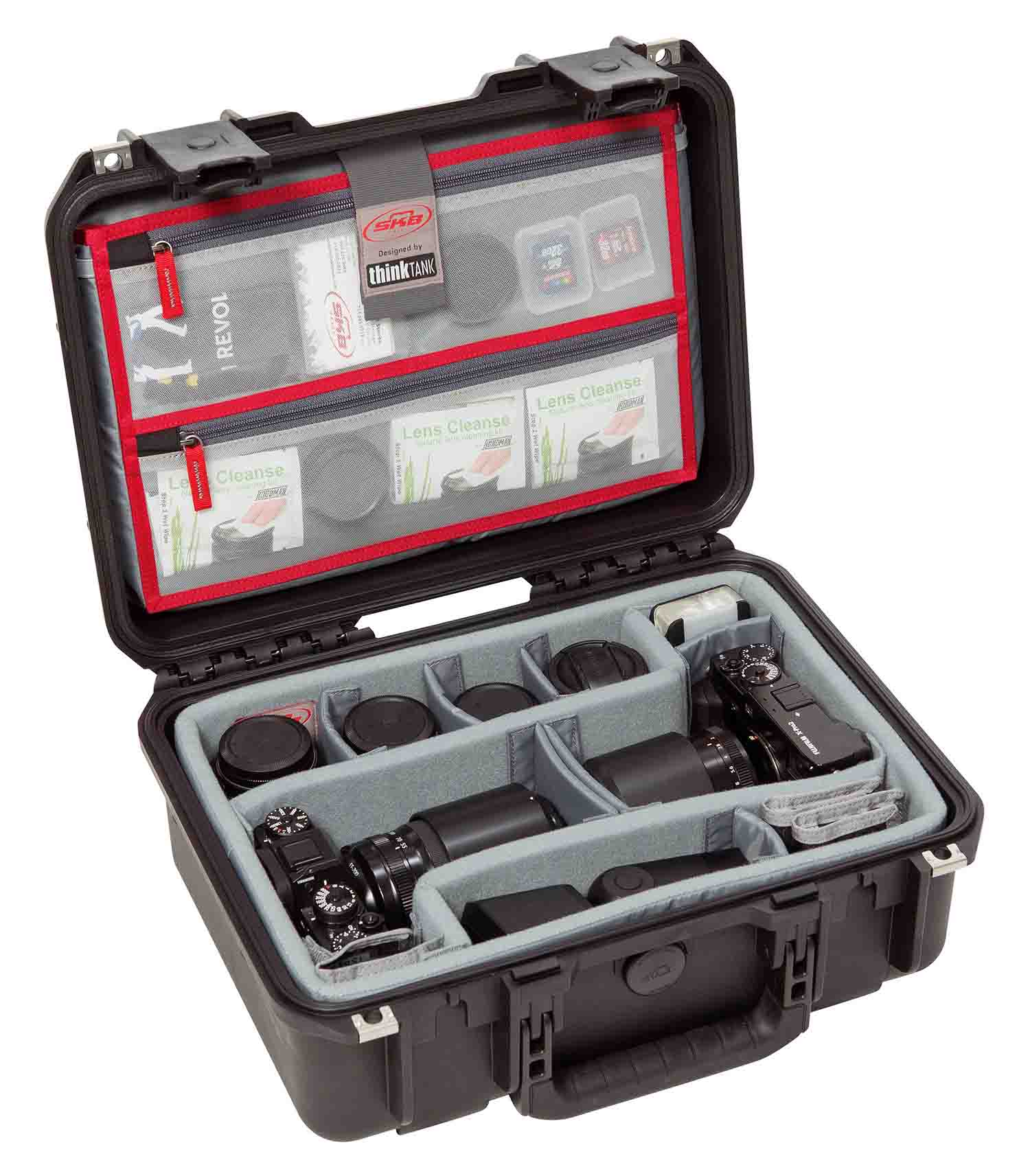 SKB Cases 3i-1510-6DL iSeries 1510-6 Case with Think Tank Photo Dividers and Lid Organizer - Black - Hollywood DJ
