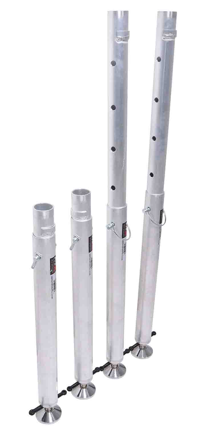 ProX XSQ-2848MK2 StageQ Platform Telescoping Legs 28 to 48" Height Adjustable - Legs Only - Hollywood DJ