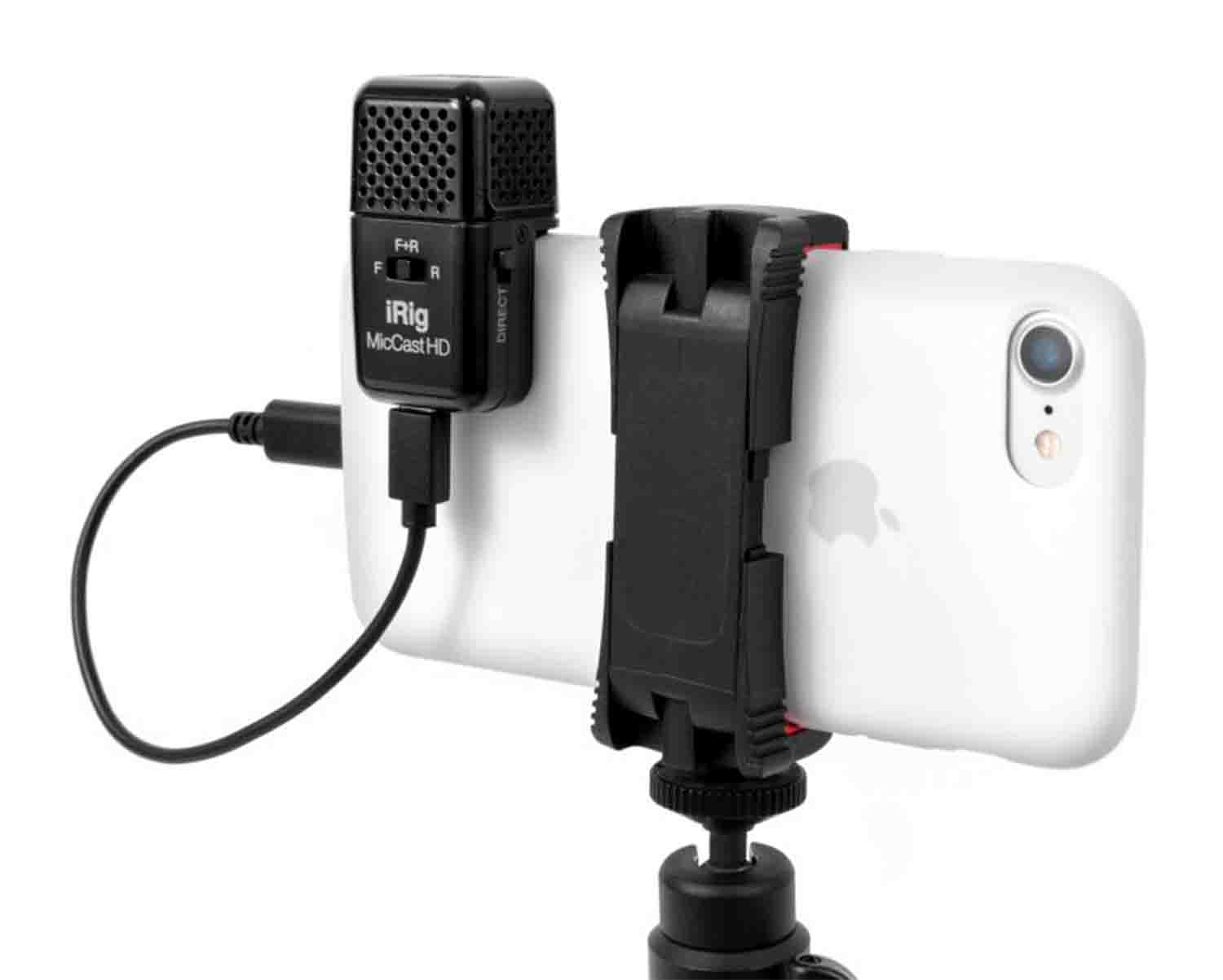 IK Multimedia iRig Mic Cast HD Podcasting Dual-Sided Digital Voice Microphone - Hollywood DJ
