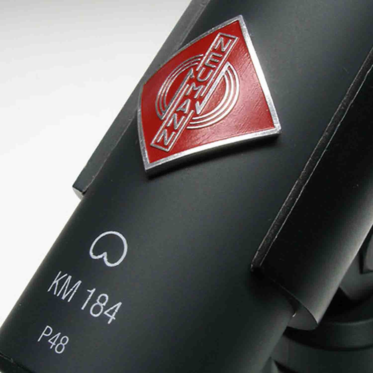 Neumann KM 184-MT-STEREOSET Small-diaphragm Cardioid Microphones - Matte Black - Hollywood DJ