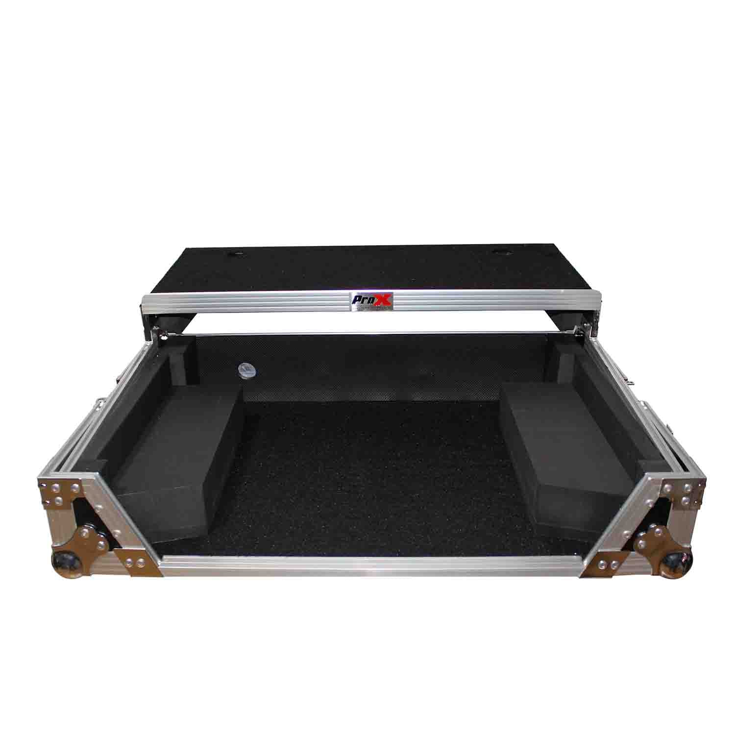 ProX XS-NS6IILT DJ Flight Case For Numark NS6II DJ Controller With Sliding Laptop Shelf - Hollywood DJ