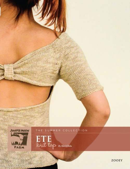 Juniper Moon Farm Zooey Ete Knit Top | Knitting Pattern
