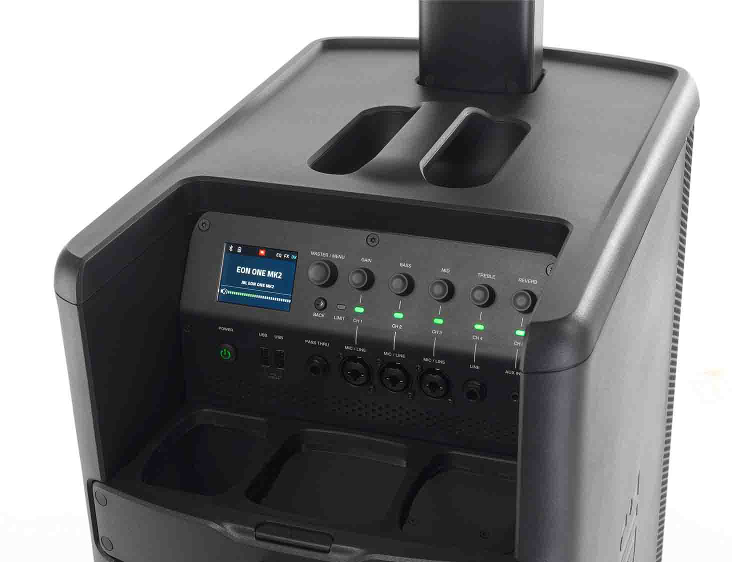 JBL EONONEMK2-NA, All-In-One Rechargeable Column PA Speaker with Built-In Mixer and DSP - Hollywood DJ