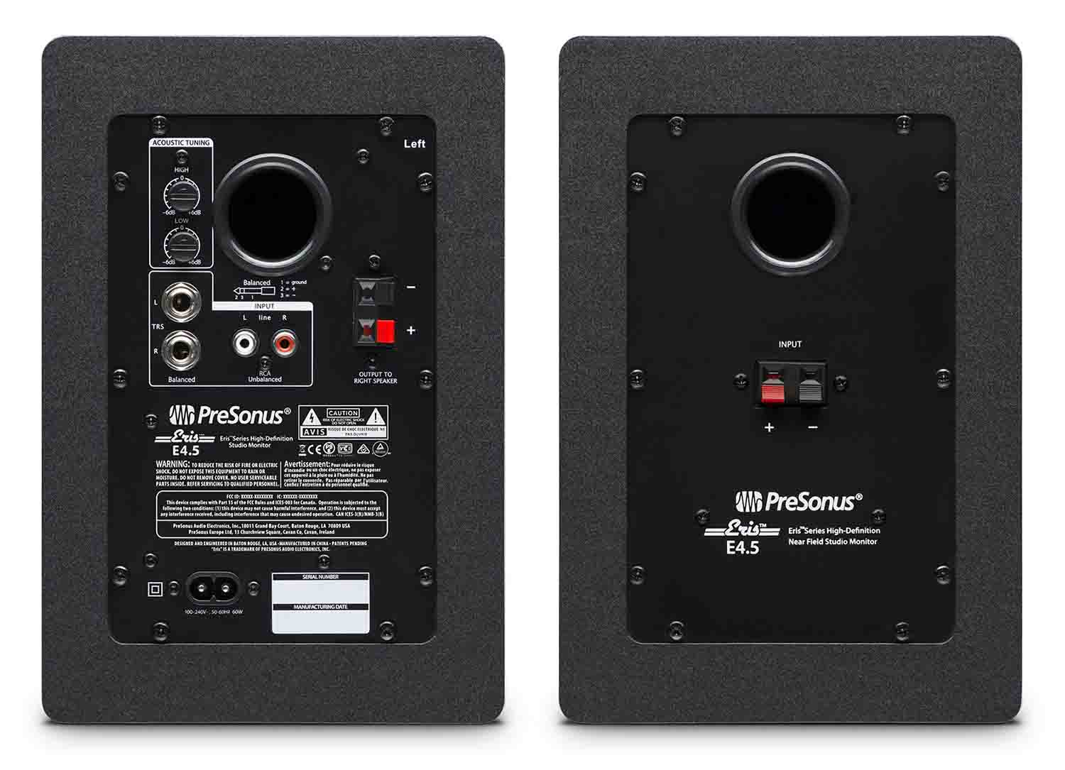 PreSonus ERIS E4.5, 2-Way 4.5" Active Studio Monitors - Hollywood DJ