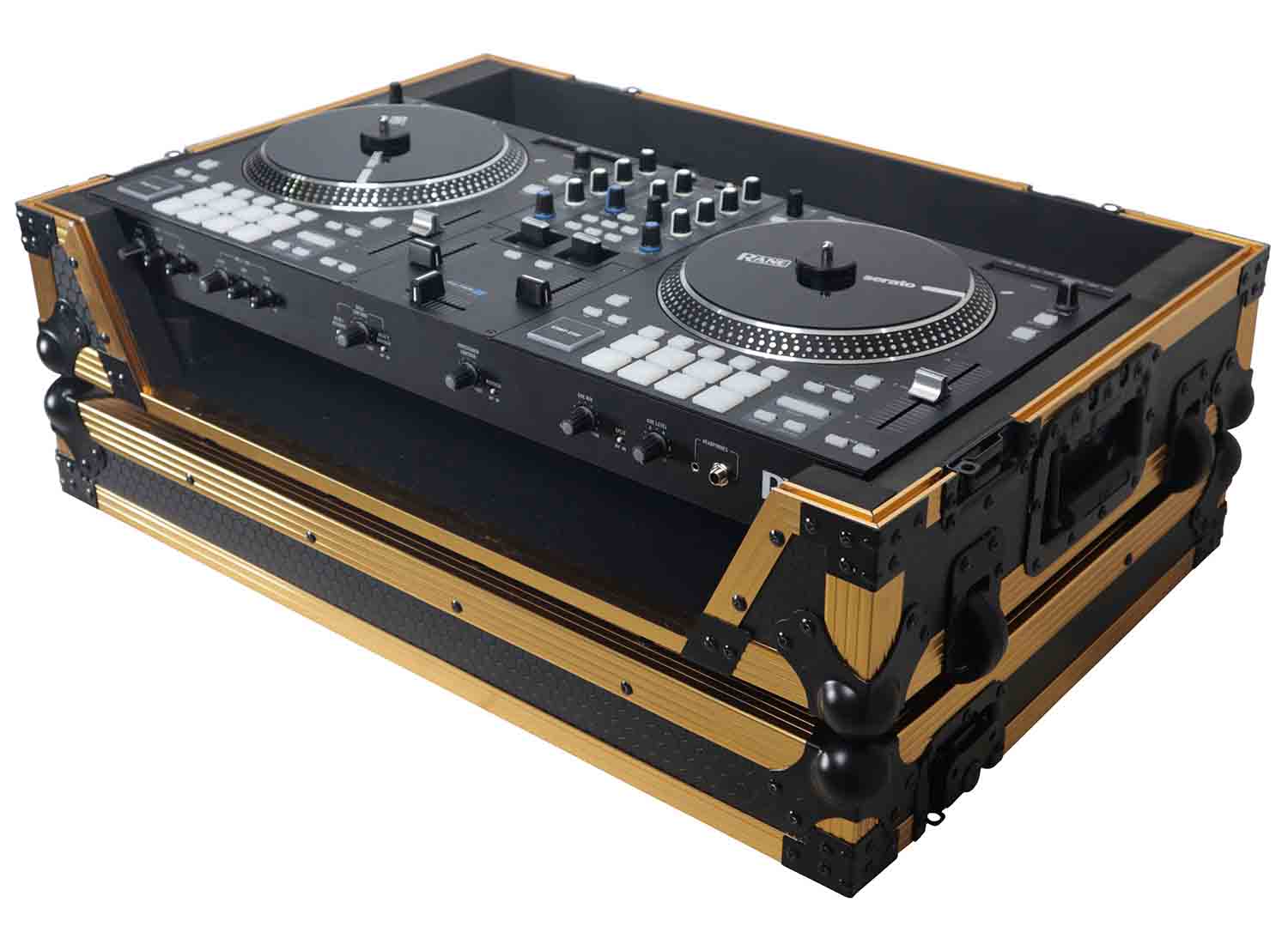 B-Stock: ProX XS-RANEONE W FGLD ATA Flight Style Road Case for RANE ONE DJ Controller with Wheels Limited Edition Gold - Hollywood DJ