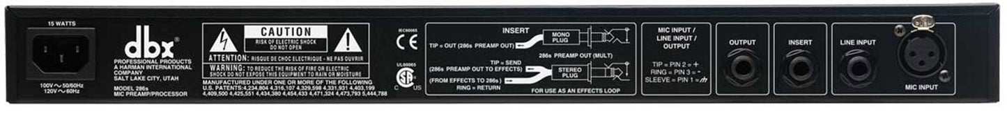 DBX 286S Microphone Pre-amp Processor - Hollywood DJ