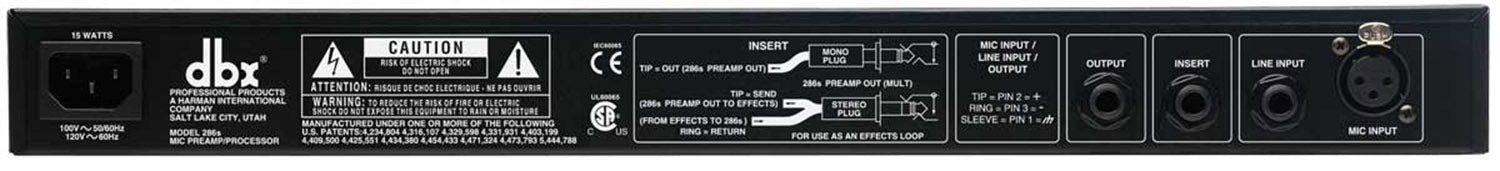 DBX 286S Microphone Pre-amp Processor - Hollywood DJ