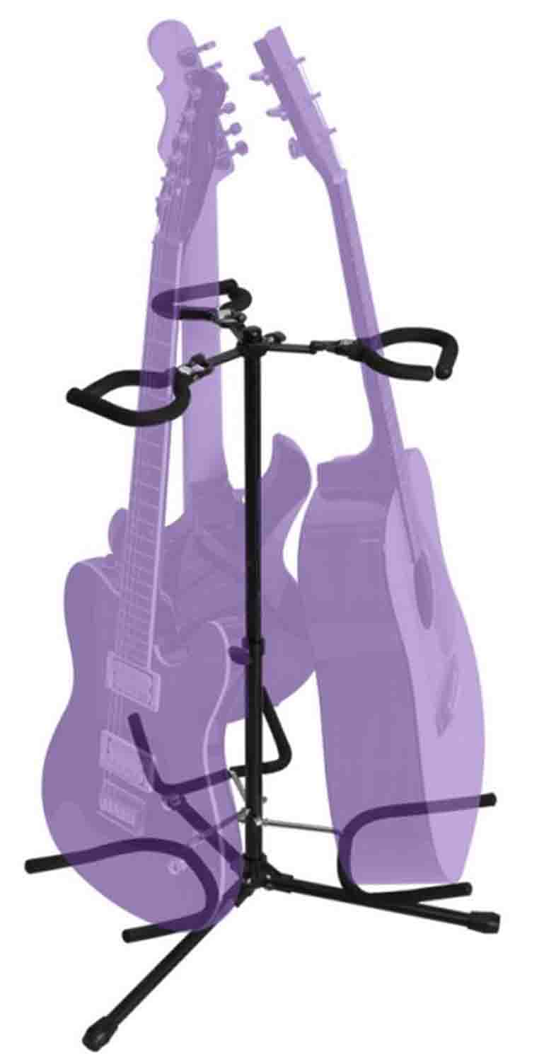 On Stage GS7353B-B Tri Flip-It Guitar Stand - Hollywood DJ