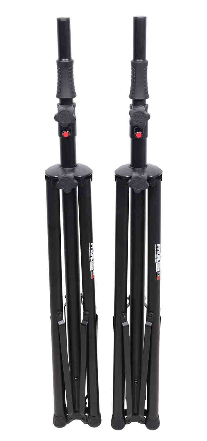 ProX T-SS82P Set of 2 Pro Air Speaker stand in Black with Carry Bags - Hollywood DJ