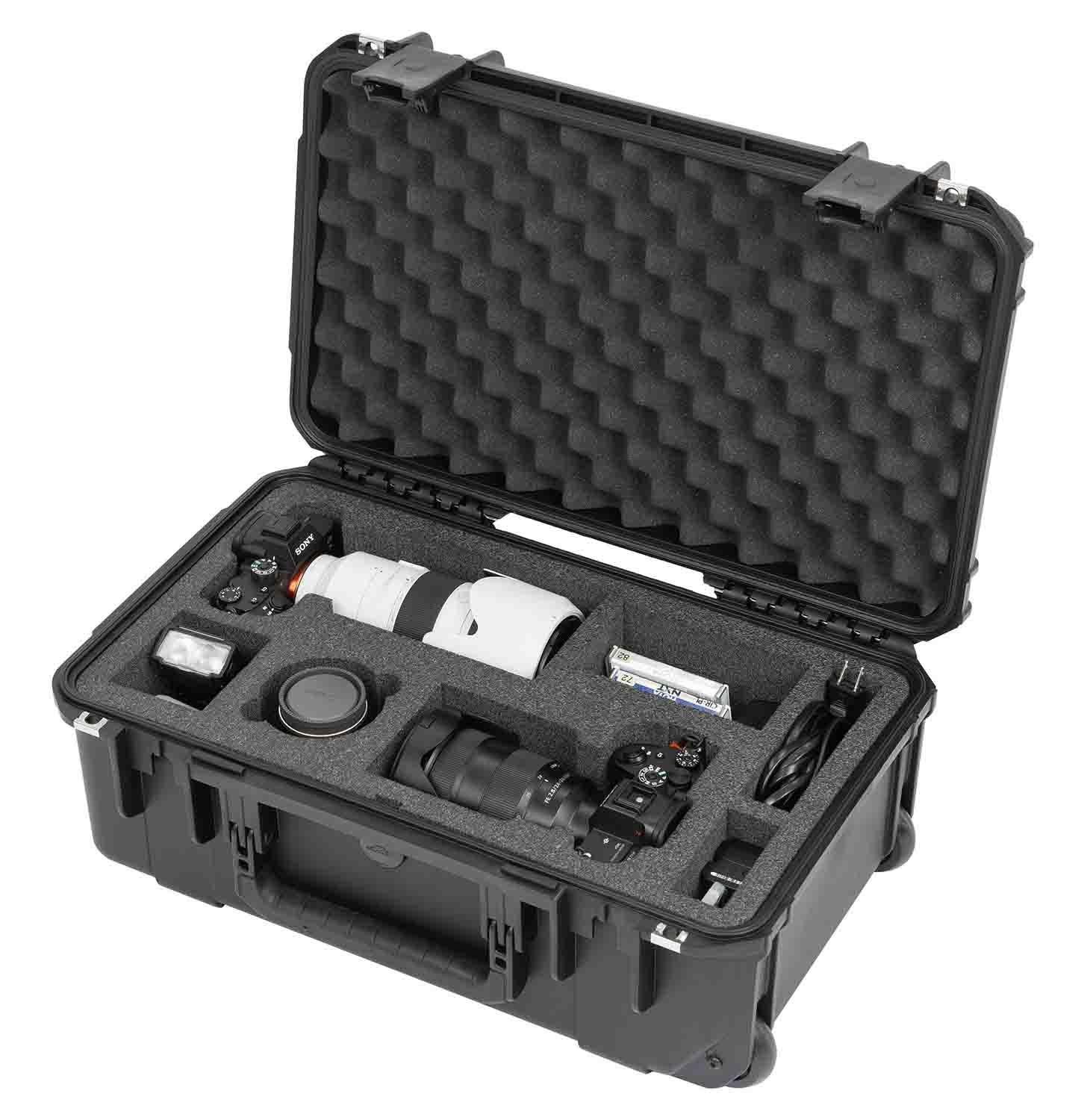SKB Cases 3i-20117-SA7 iSeries 20117 Waterproof Wheeled Case for Two Sony A7R IV Cameras - Hollywood DJ