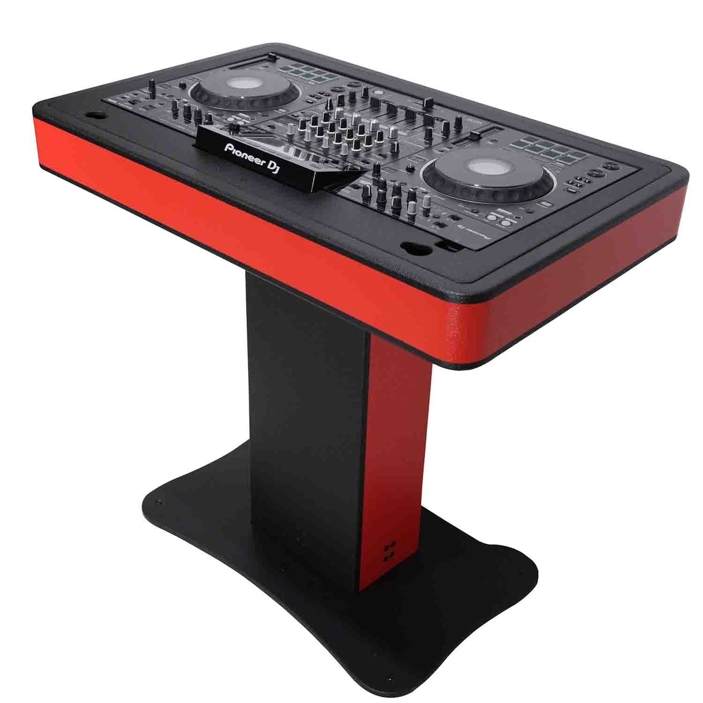 ProX Rev7 Red Control Tower Podium with Case DJ Package - Black - Hollywood DJ