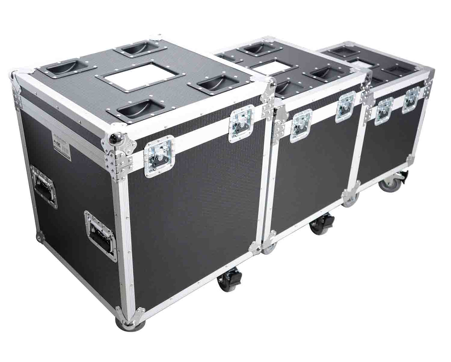 B-Stock: ProX XS-UTL49 PKG3, ATA Style Road Cases Large, Medium and Small Size with Wheels - Package of 3 - Hollywood DJ