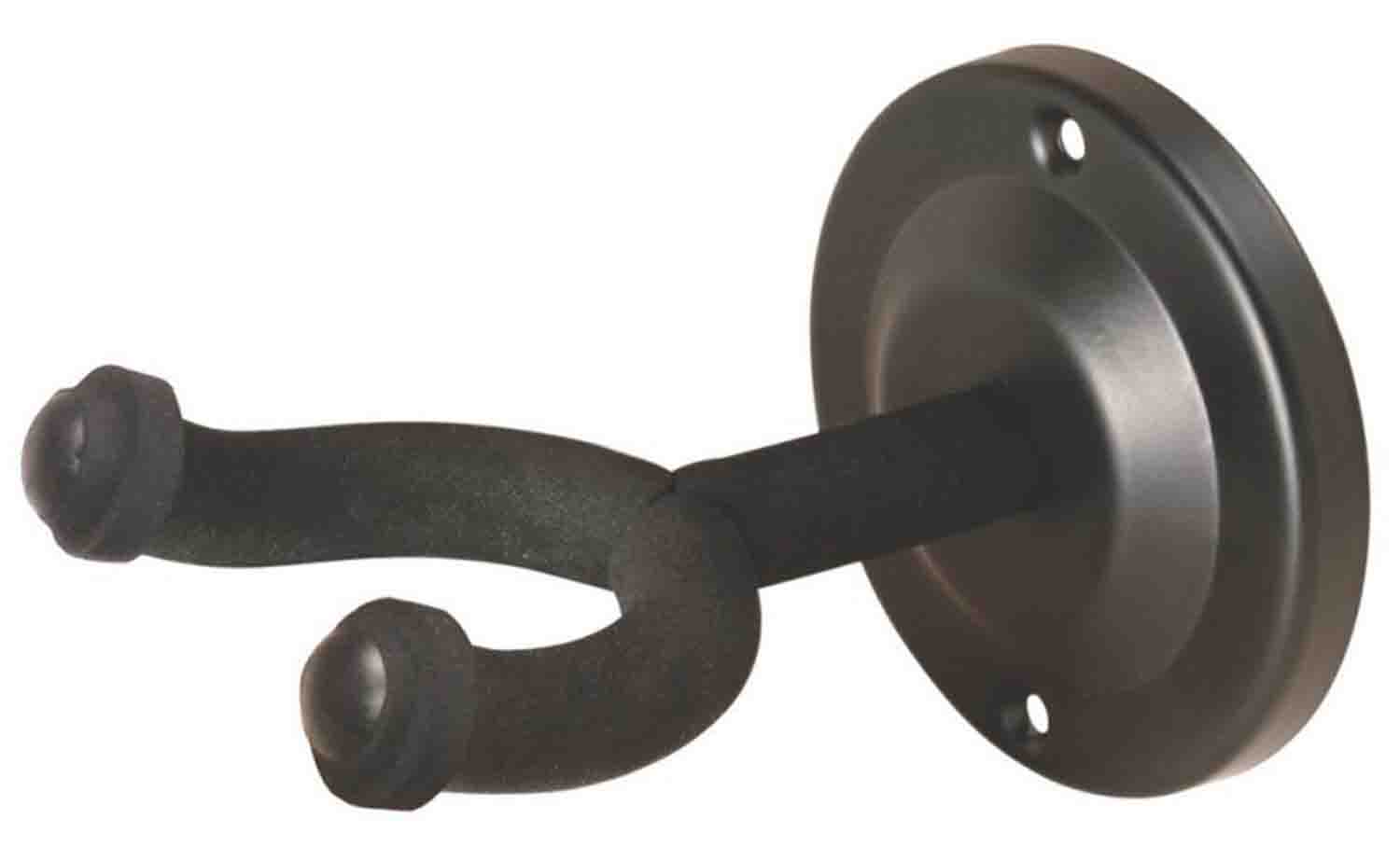 On Stage GS7640 Wall-Mount Guitar Hanger with Round Metal Base - Hollywood DJ