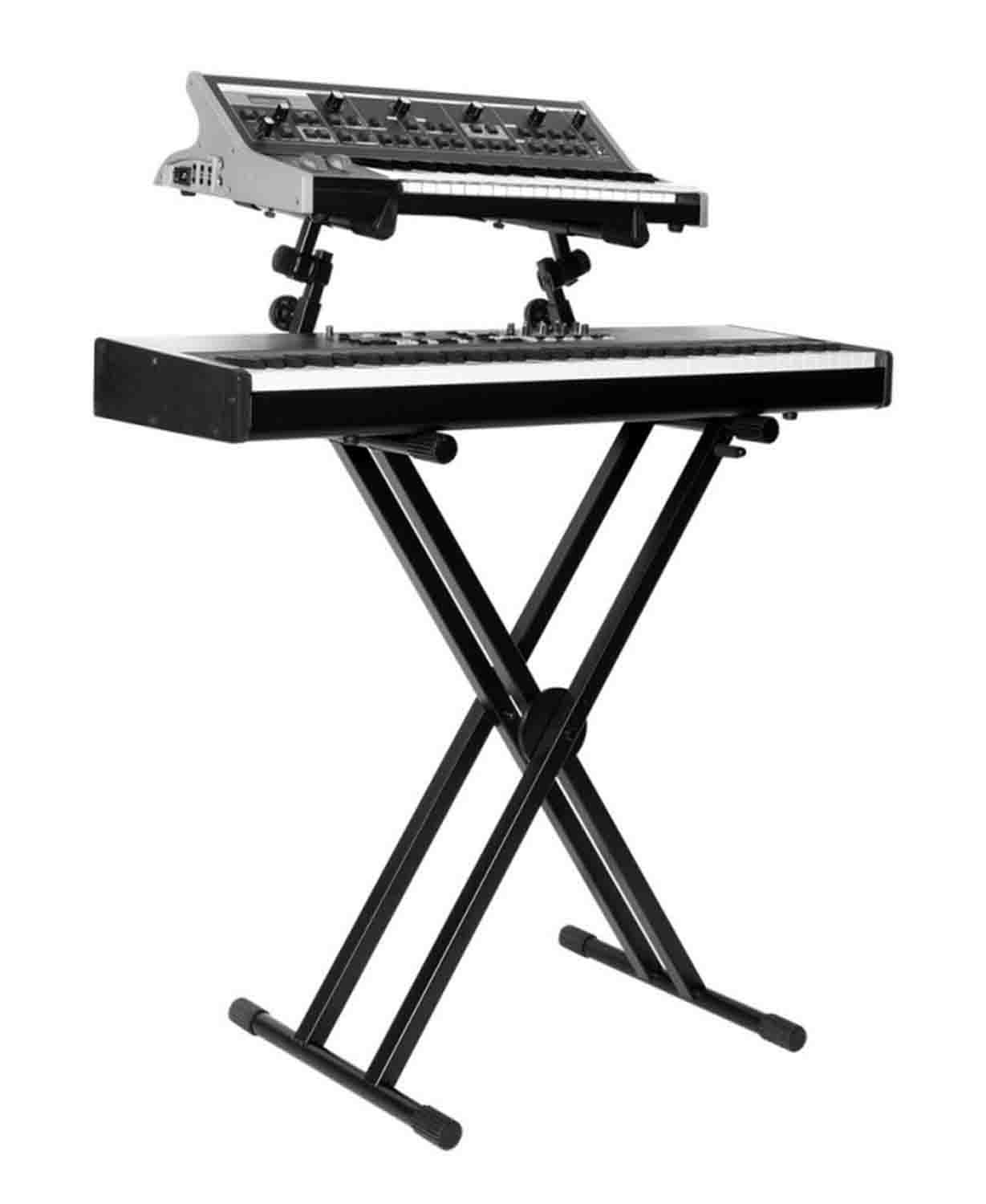 Onstage KS7292 Double-X ERGO-LOK Keyboard Stand with Second Tier - Hollywood DJ
