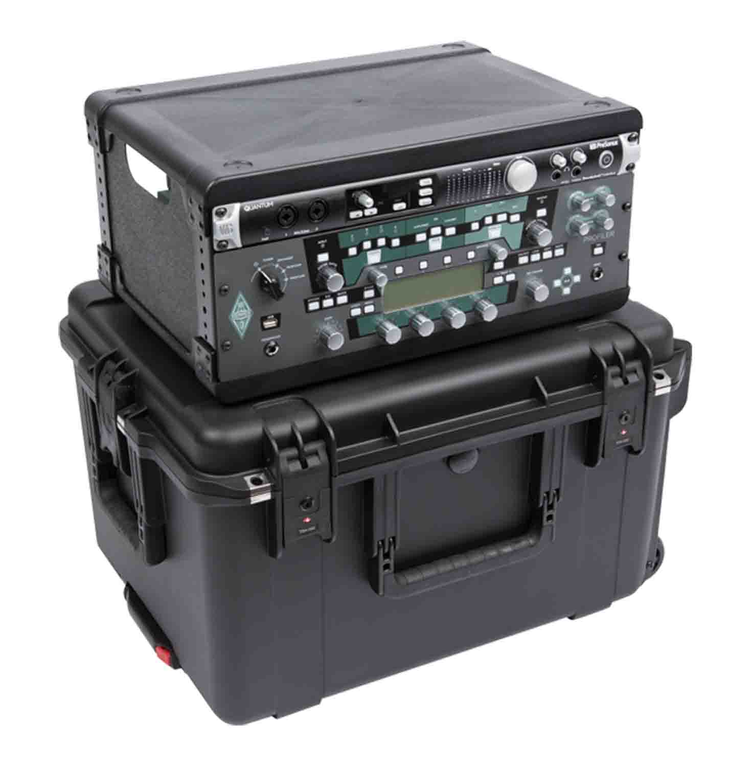 SKB Cases 3i-2217M124U iSeries Injection-Molded 13 Inch Fly Rack - 4 RU - Hollywood DJ