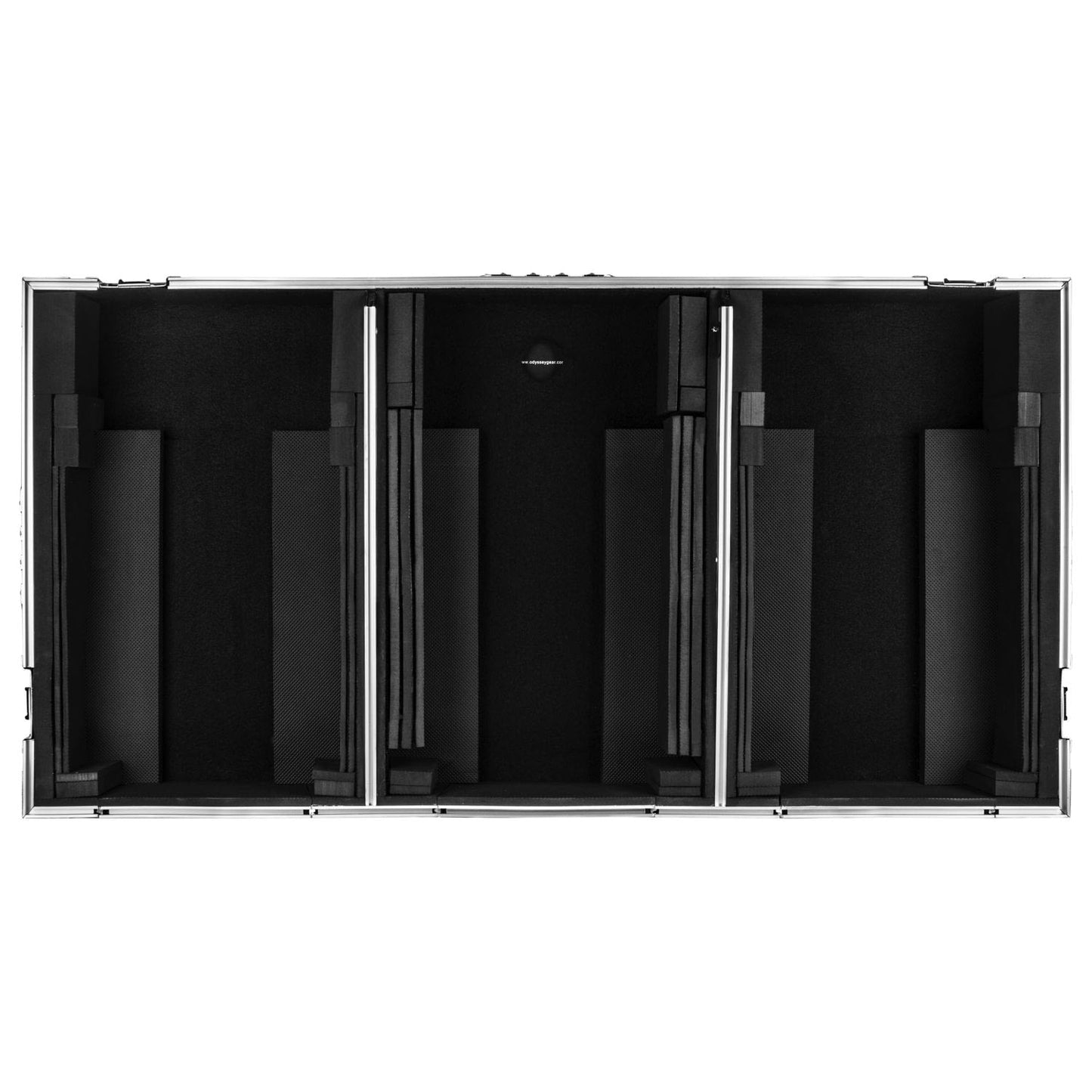 Odyssey FZGS12CDJWXD Black Extra Deep Glide Style DJ Coffin - Silver - Hollywood DJ