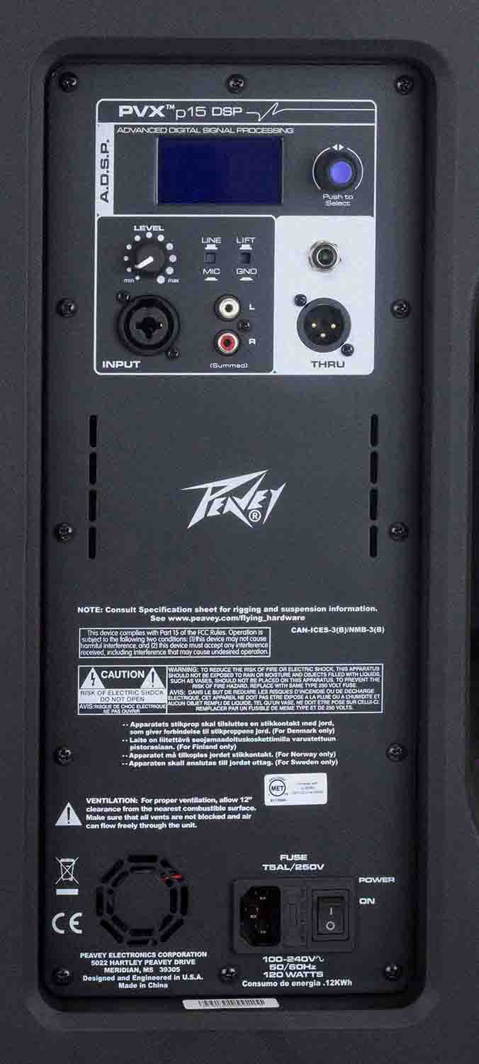 Peavey PVXp 15 DSP 830-Watt 15 inch Powered Speaker - Hollywood DJ