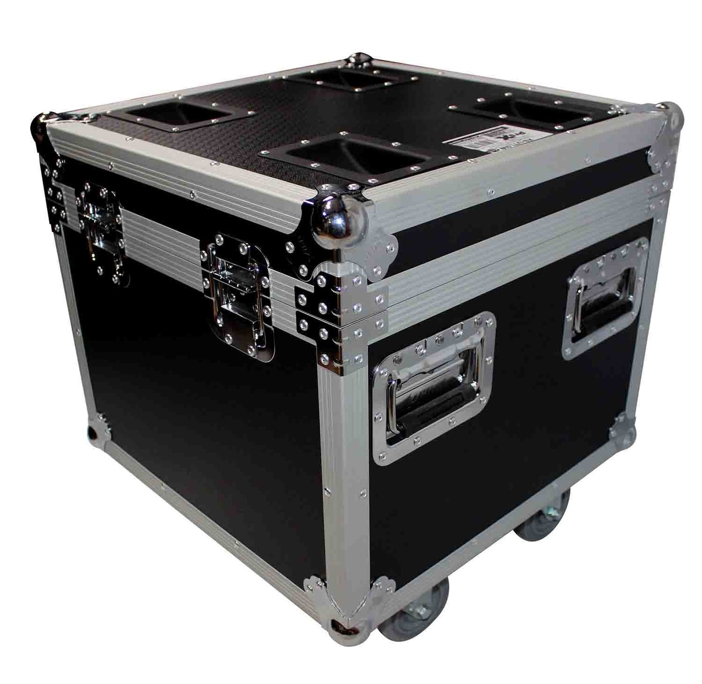 ProX XS-UTL9W Heavy-Duty Utility Flight Case with 4 Inch Casters - 20" x 20" x 22" - Hollywood DJ