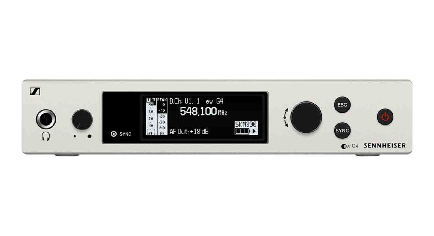 Sennheiser EW 300 G4-BASE COMBO-AW+, Wireless Microphone System with No Mics (AW+: 470 to 558 MHz) - Hollywood DJ