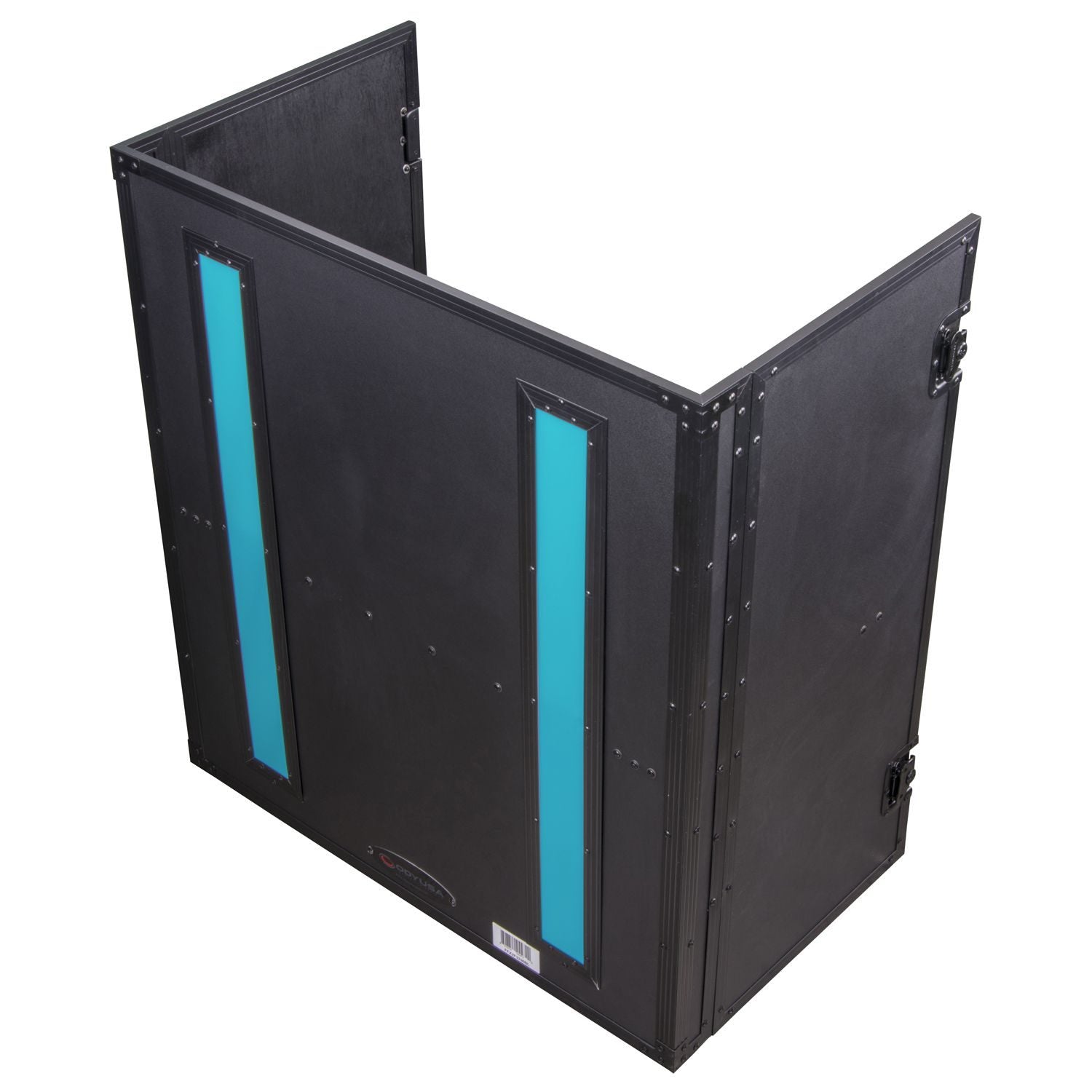 Odyssey FFX2F3336BL Tall DJ Fold-out Stand with LED Panel - 33″ Wide x 36″ - Hollywood DJ