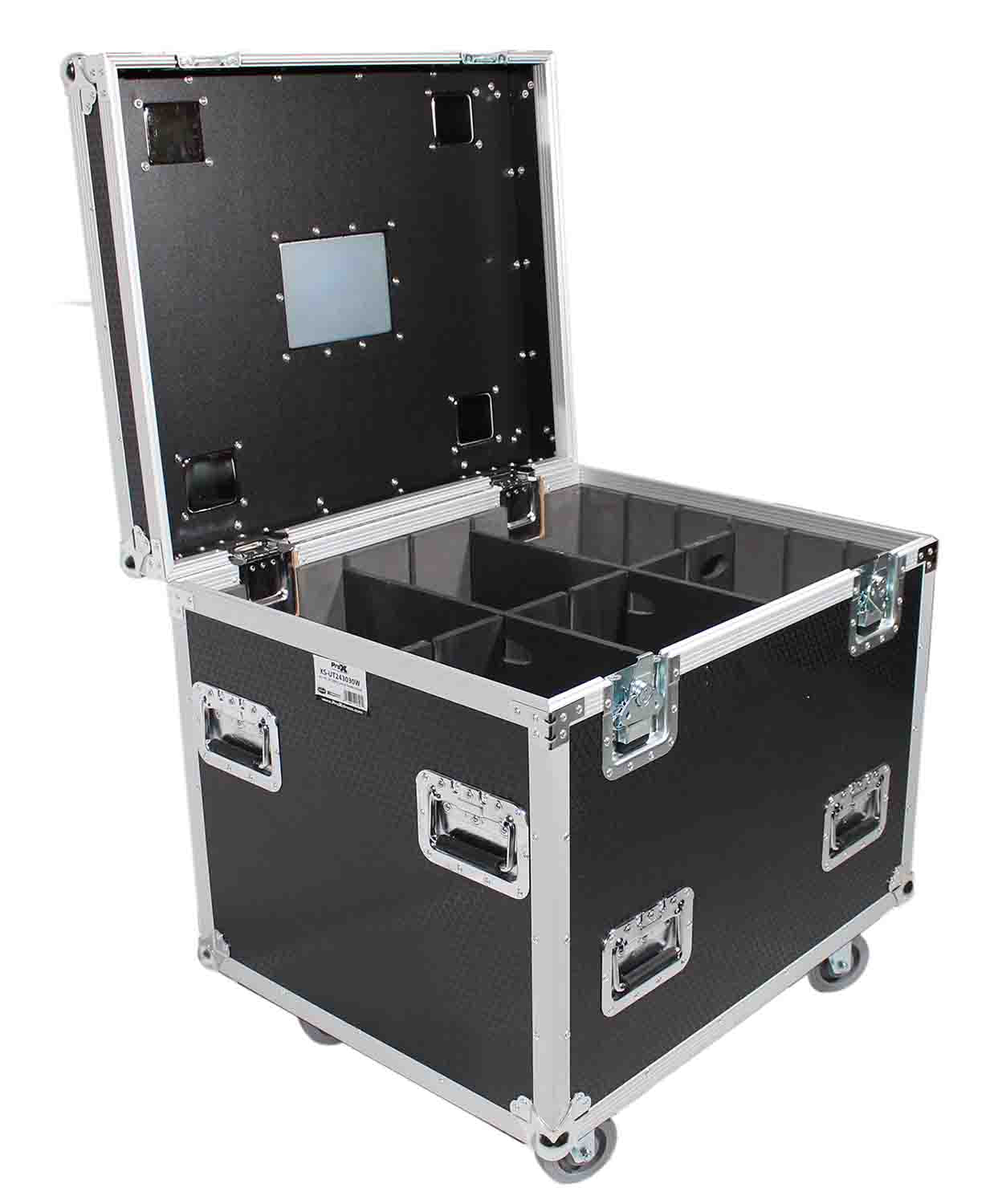 PROX XS-UTL243030W MK2 Heavy-Duty Truck Pack Utility Flight Case W-Divider and Tray Kit - Hollywood DJ