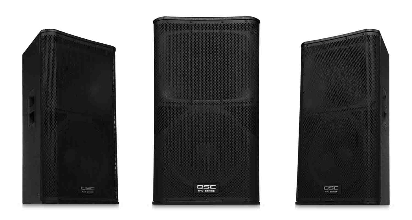 QSC KW152 1000 Watts 15-Inch 2-Way Powered Loudspeaker - Hollywood DJ