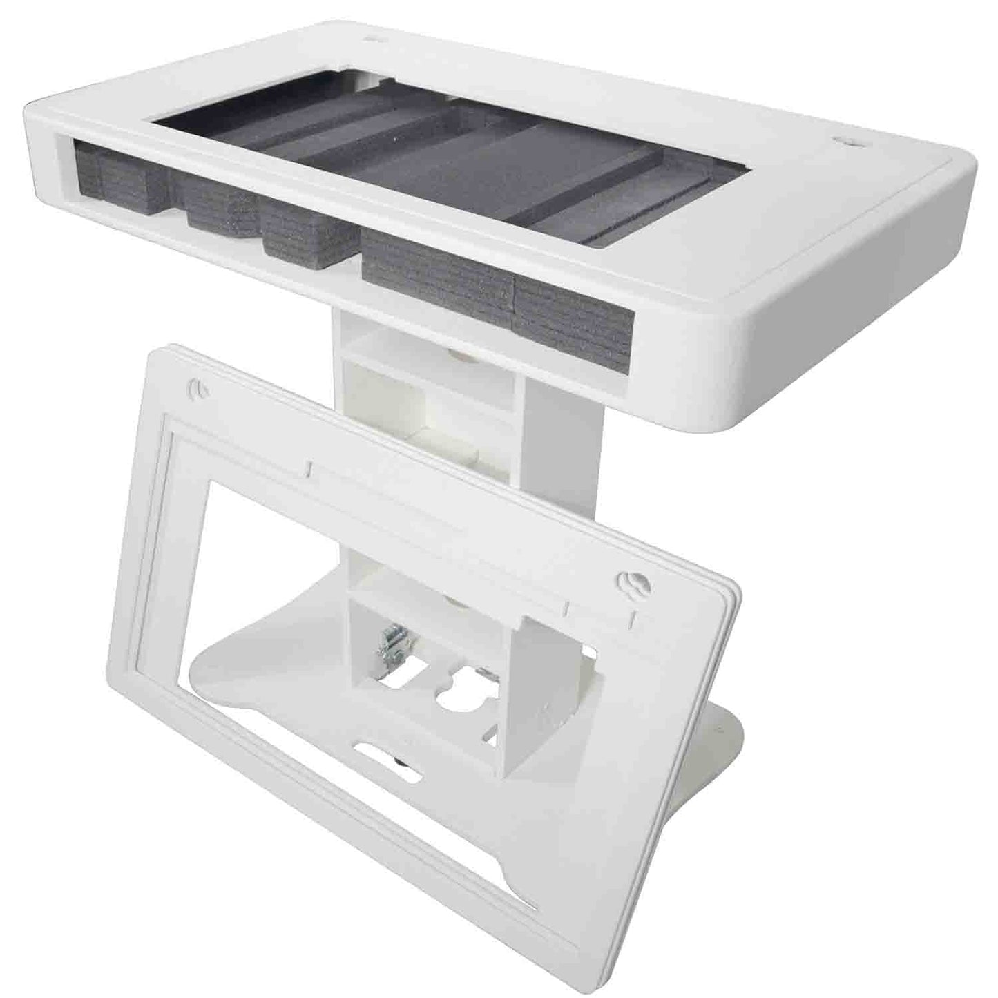 ProX XZF-DJCT W DJ Control Tower Travel Stand for PIONEER XDJ-XZ, DDJ-1000, DDJ-SX3 RANE One - White Finish - Hollywood DJ